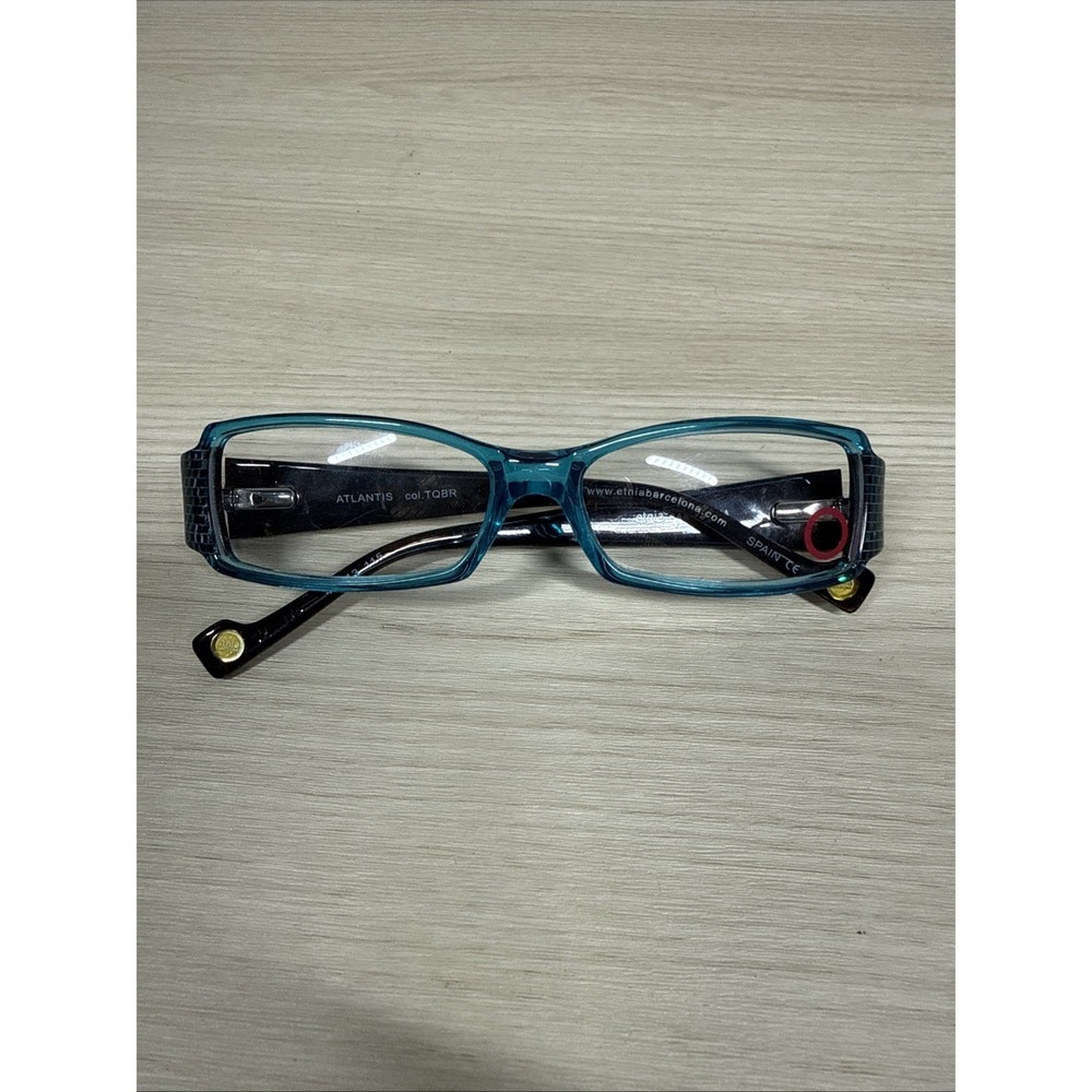 Etnia Barcelona Eyeglasses ATLANTIS Frames TQBR 47-13-115 Kids Full Rim Blue
